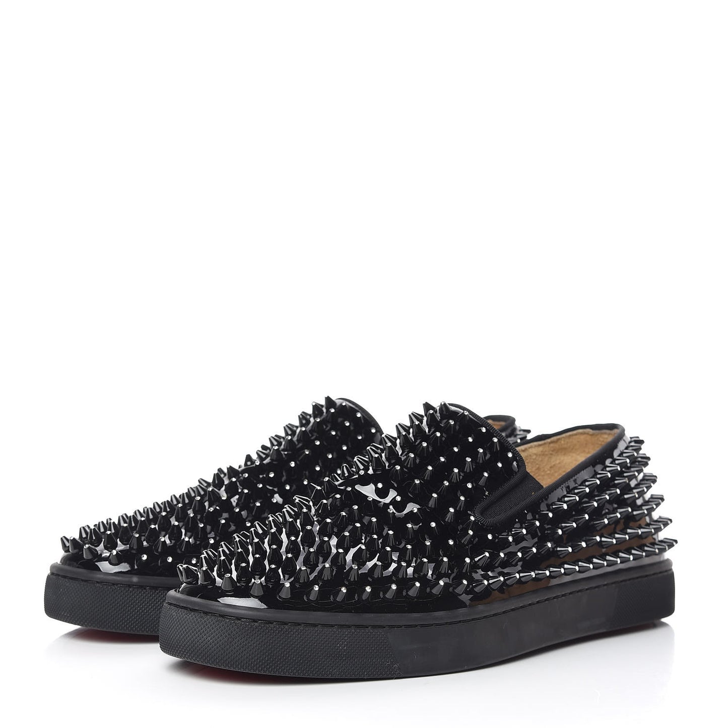 Patent Spikes Mens Galactokai Flat 42 Black Lucido