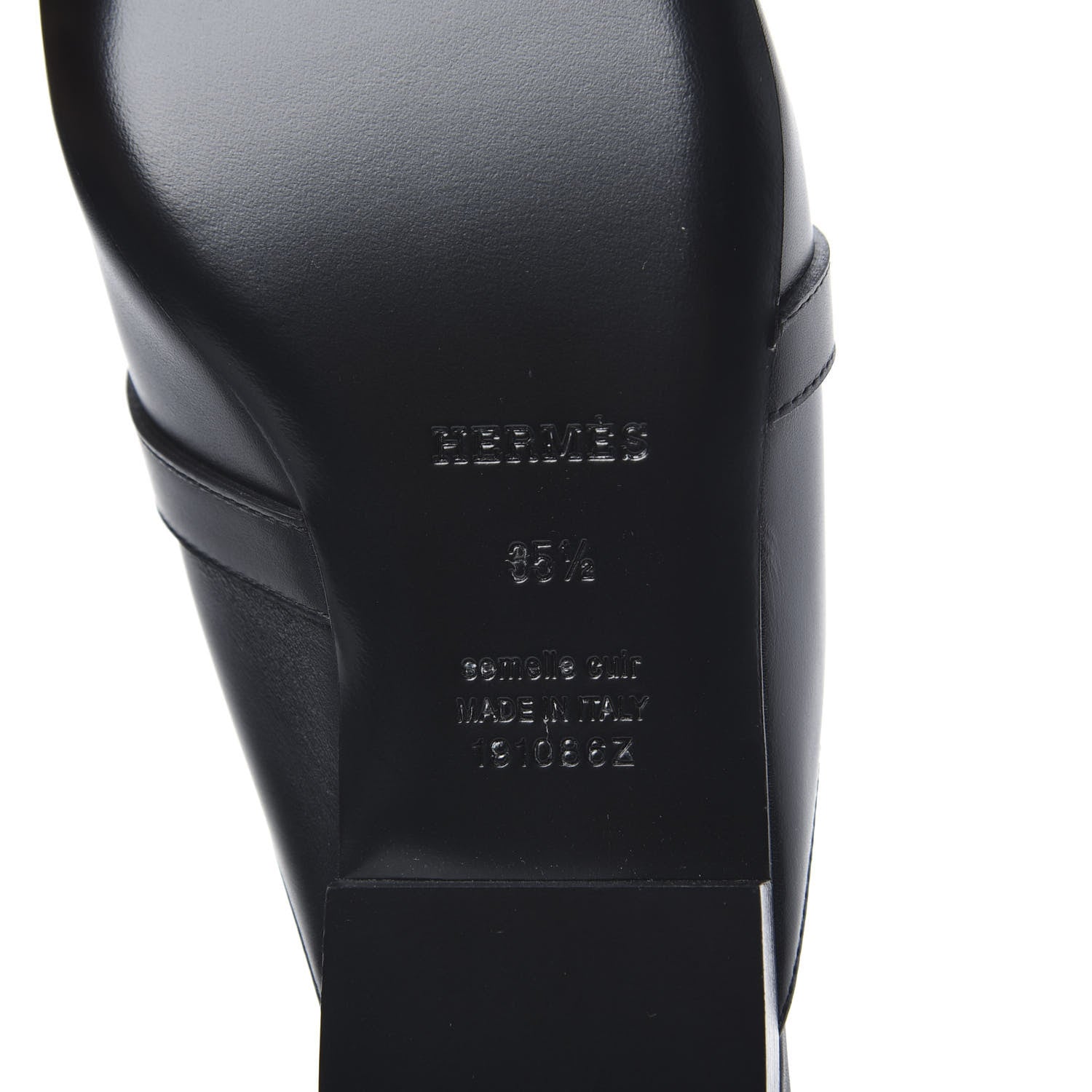 Hermes Calfskin Oz Mules 35.5 Black 7 of 8