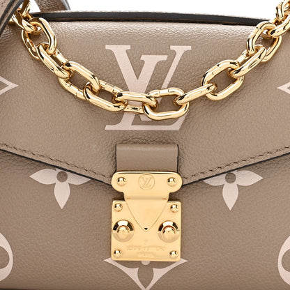 Louis Vuitton Empreinte Monogram Giant Pochette Metis East West Tourterelle Creme 7 of 10