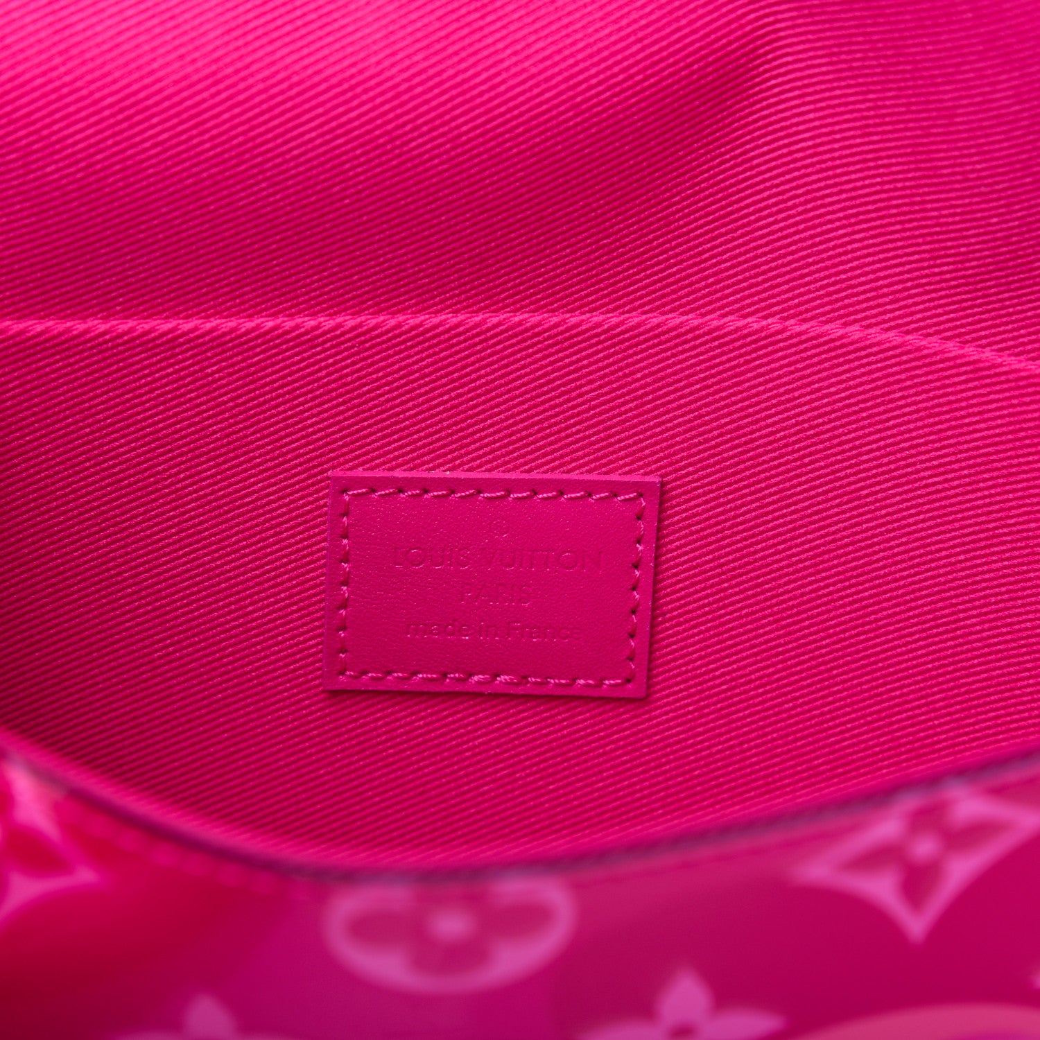 Louis Vuitton Vernis Valentine Pochette Felicie Chain Wallet Fuchsia 8 of 14
