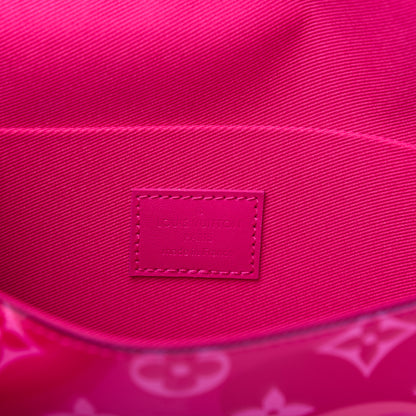 Louis Vuitton Vernis Valentine Pochette Felicie Chain Wallet Fuchsia 8 of 14