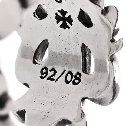 Chrome Hearts Sterling Silver Double Floral Cross Ring 61 9.5 6 of 7