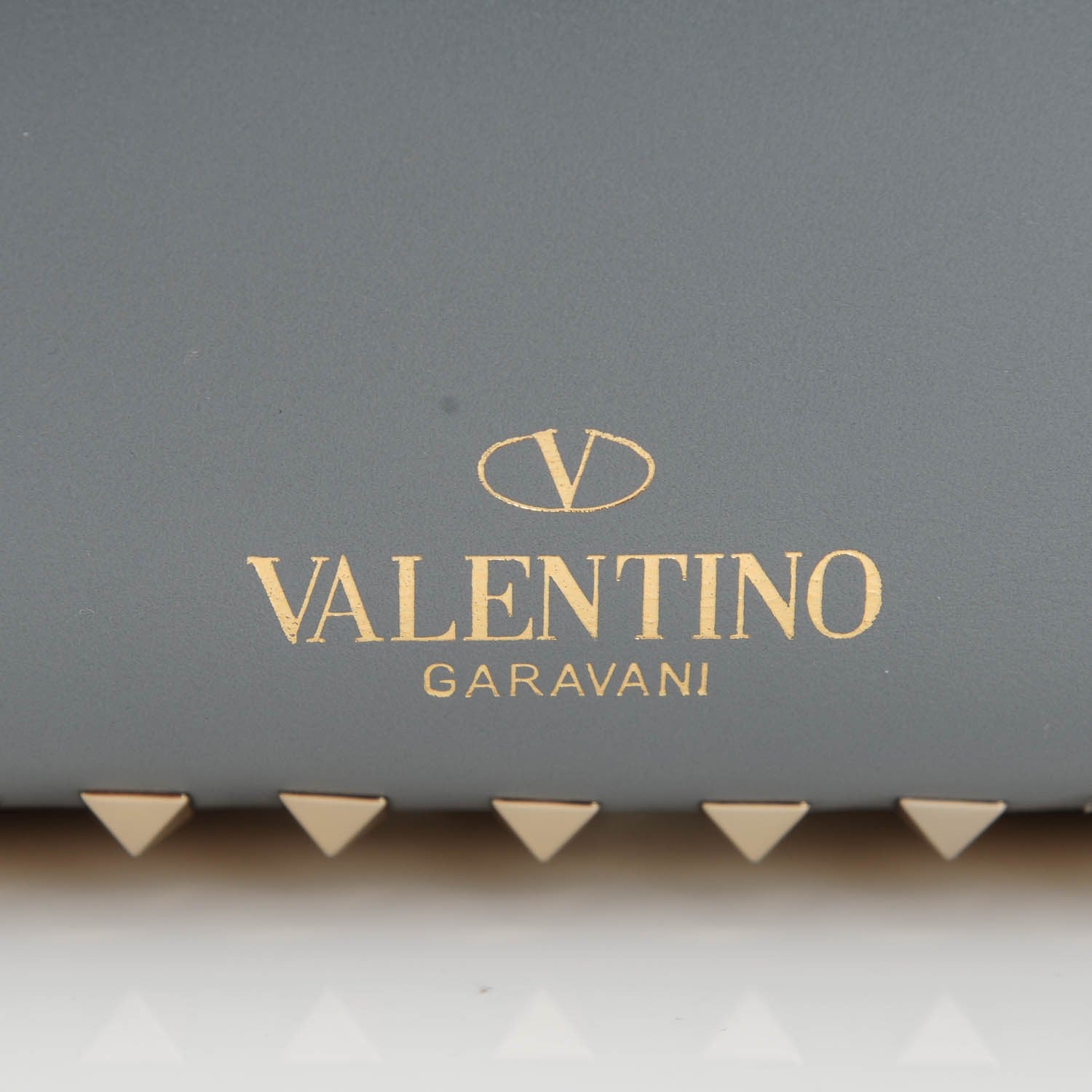 Valentino Garavani Vitello Monogram Kimono 1997 Print Medium Rockstud Tote Light Blue 4 of 8