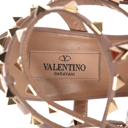 Valentino Garavani Nappa Rockstud Ankle Strap 65mm Pumps 37.5 Light Cuir Poudre 9 of 10