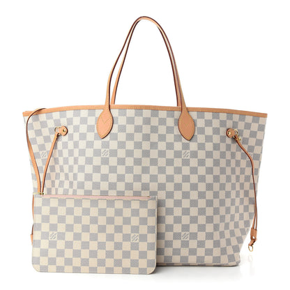 Louis Vuitton Damier Azur Neo Neverfull GM Rose Ballerine 1 of 10