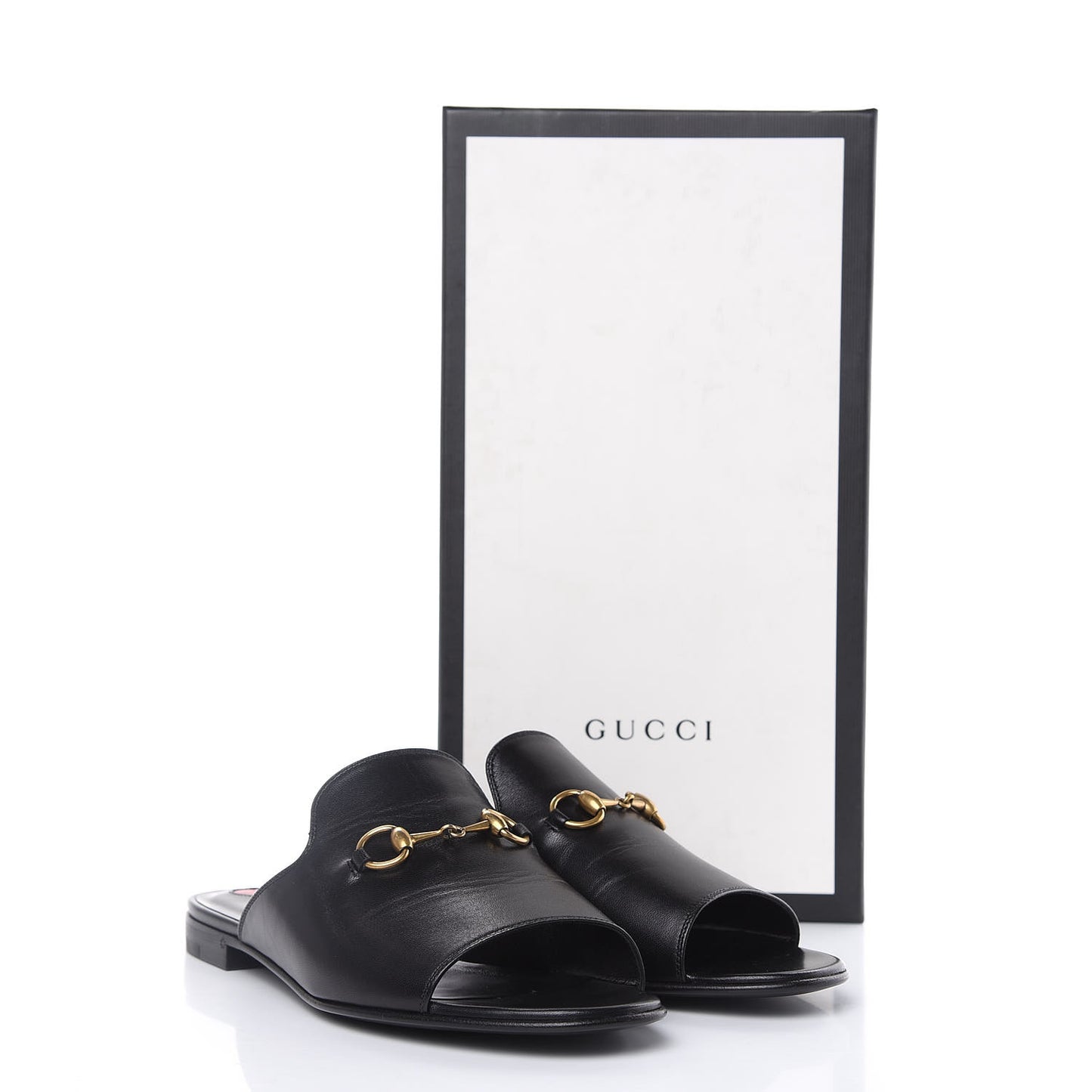 Malaga Kid Horsebit Slide Sandals 37.5 Black