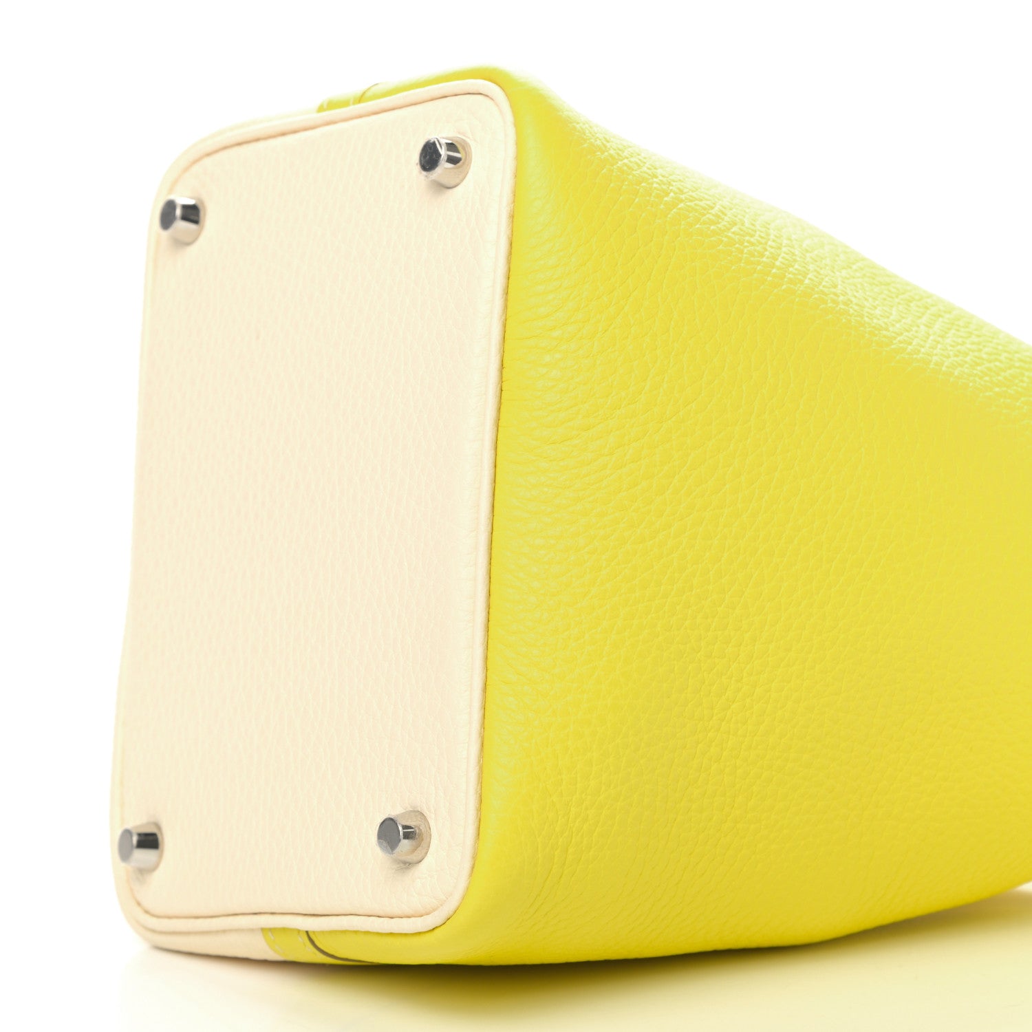 Hermes Taurillon Clemence Casaque Picotin Lock 18 PM Lime Nata 9 of 10