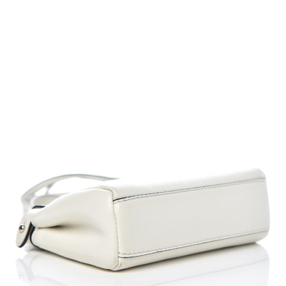 Fendi Shiny Nappa Micro Peekaboo Iconic Satchel White 4 of 11