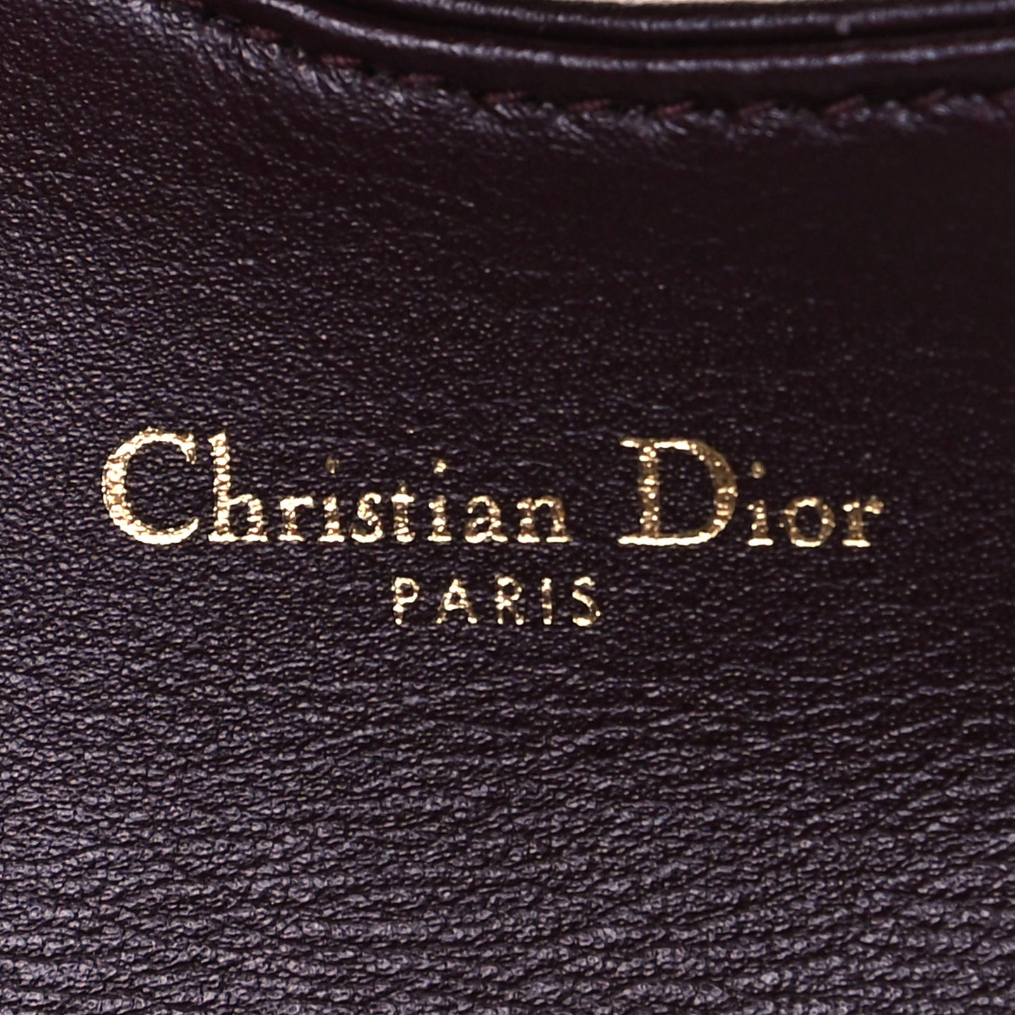 Oblique Saddle Card Holder Bordeaux