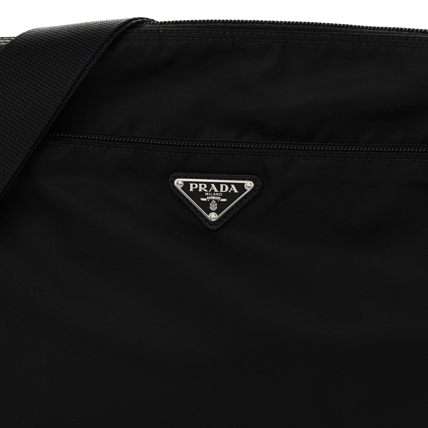 Tessuto Nylon Messenger Bag Black