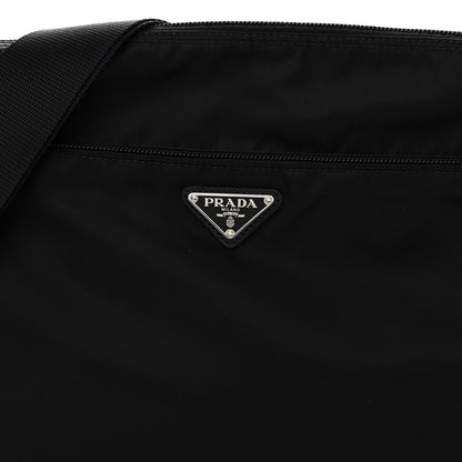 Prada Tessuto Nylon Messenger Bag Black 7 of 9