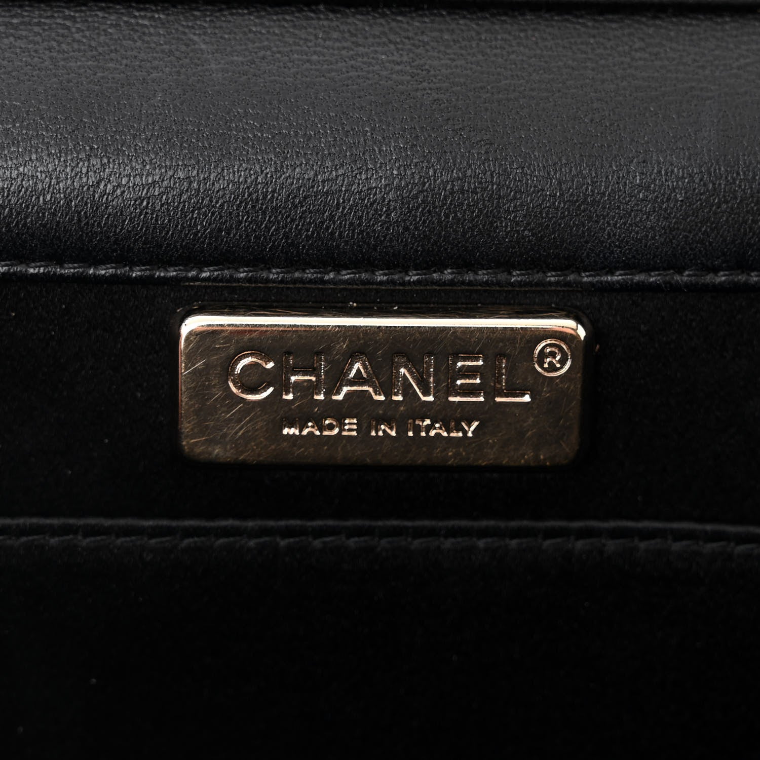 Chanel Lambskin Chocolate Bar Piercing CC Studded Small Chain Flap Bag Black 6 of 10