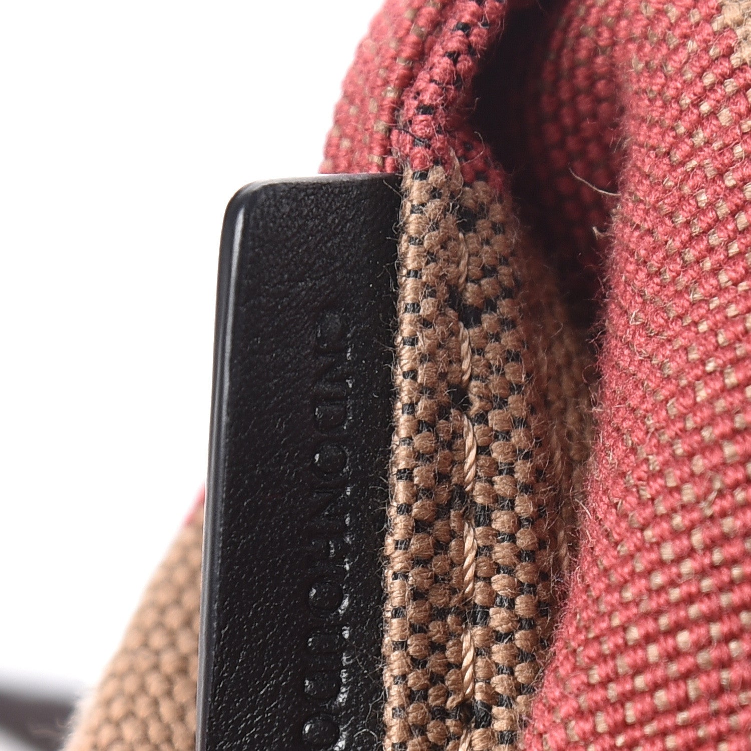 Burberry Overdyed Canvas Mega Check Heart Print Medium Chiltern Backpack Black 8 of 12