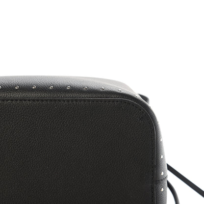 Louis Vuitton Soft Calfskin Lockme Studs Bucket Black 8 of 10