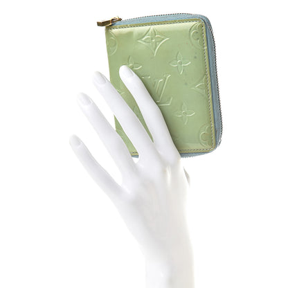 Louis Vuitton Vernis Zippy Coin Purse Baby Blue 2 of 13