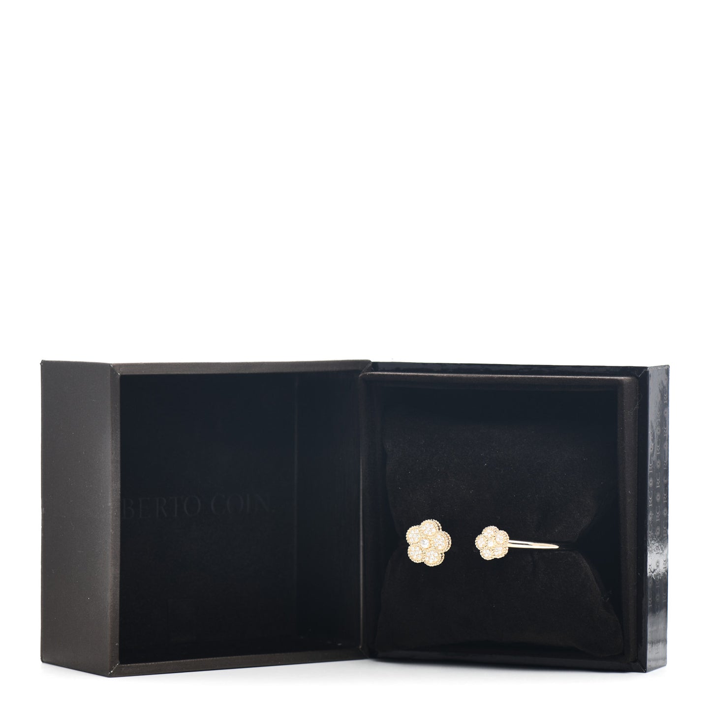 18K Yellow Gold Diamond Daisy Cuff Bracelet
