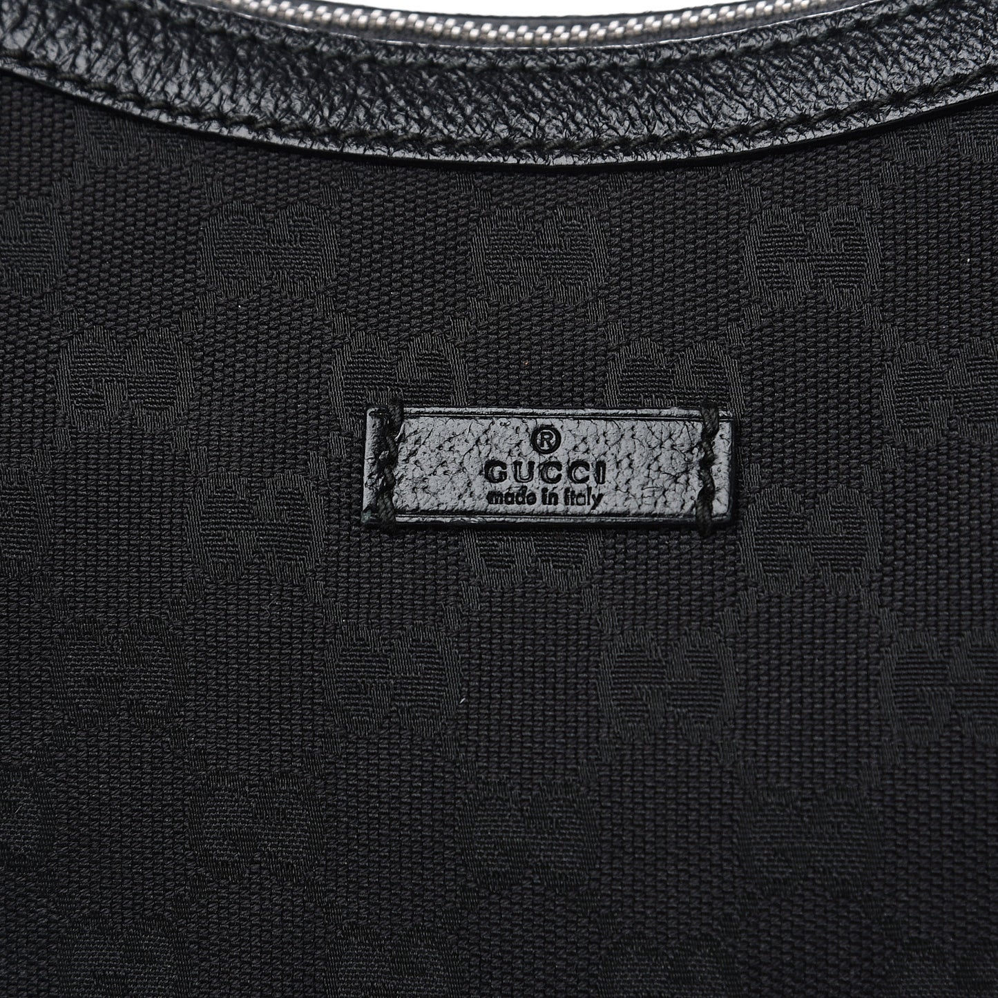 Monogram Medium Half Moon Hobo Black