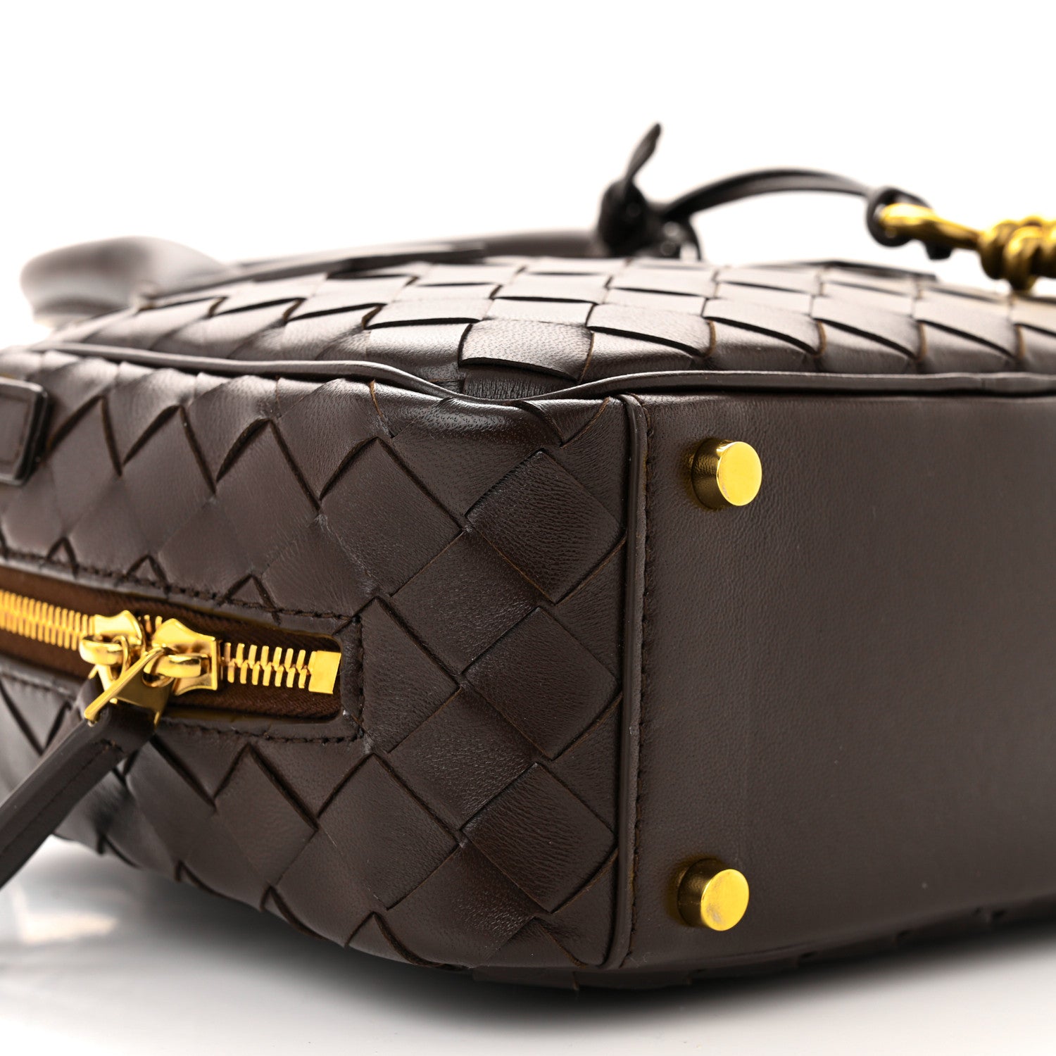 Bottega Veneta Lambskin Intrecciato Small Getaway Fondant 9 of 10
