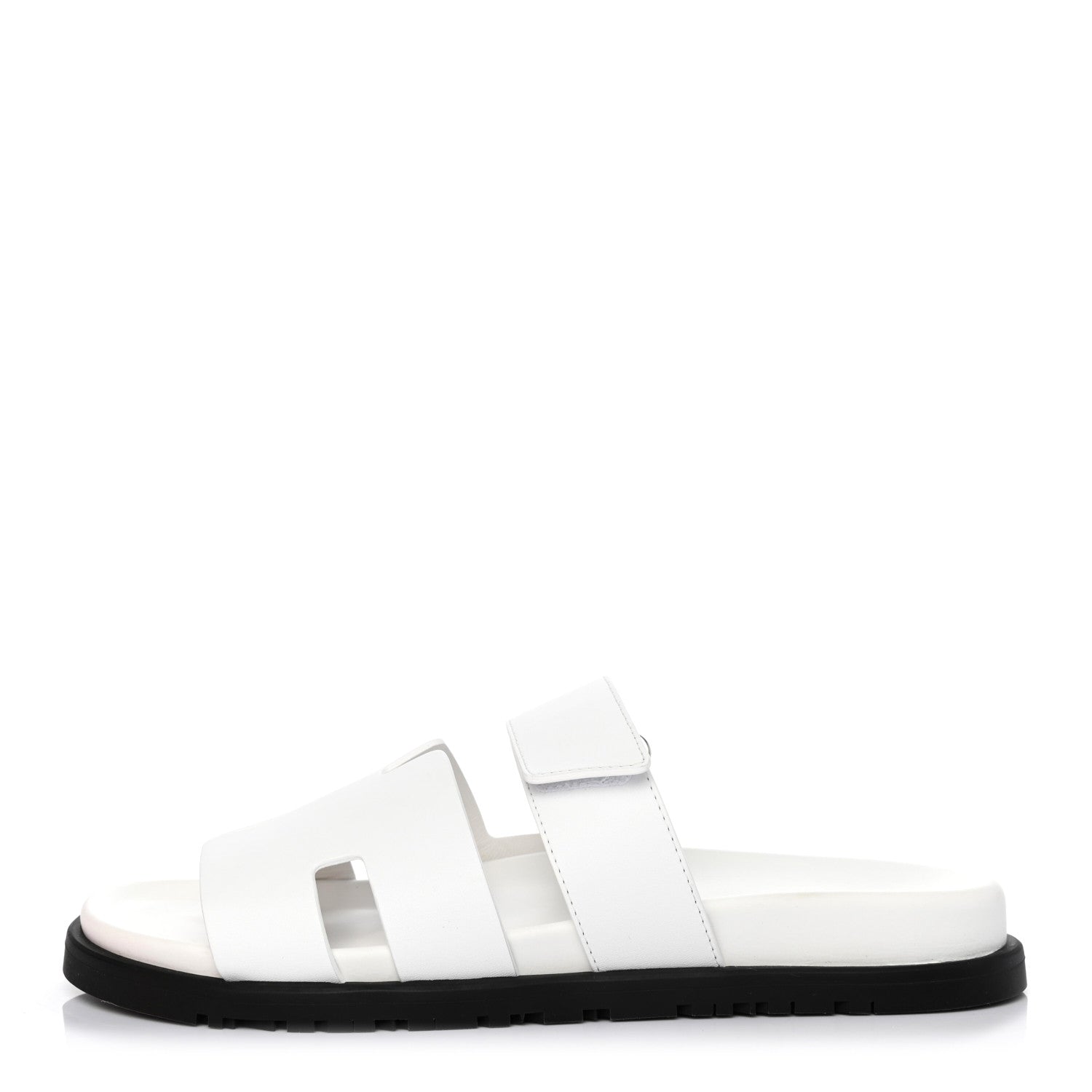 Hermes Calfskin Mens Chypre Sandals 41.5 White 1 of 4