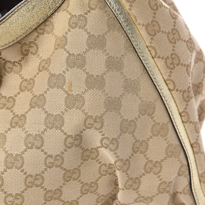 Gucci Monogram Large D Gold Hobo Metallic Gold 11 of 13