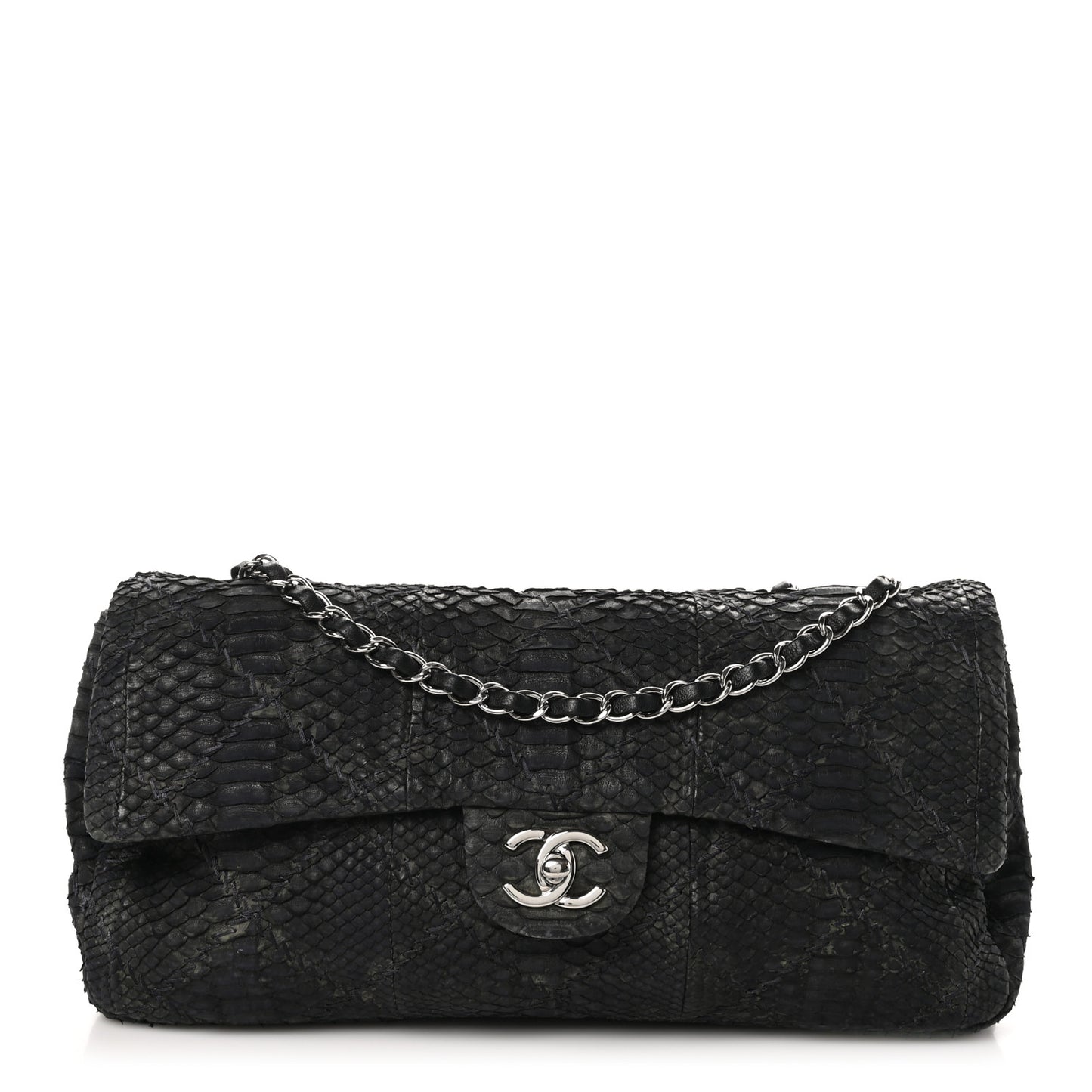 Snakeskin Ultimate Stitch Flap Black
