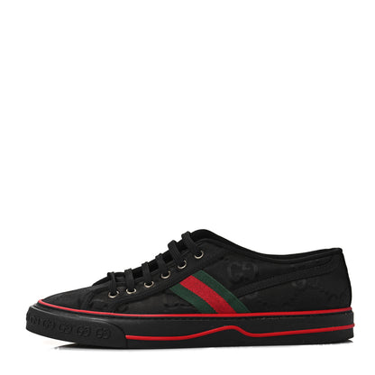 Gucci Econyl Nylon Web Monogram Off The Grid Mens 1977 Tennis Sneakers 8.5 Black 1 of 8