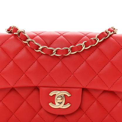 Chanel Lambskin Quilted Mini Rectangular Flap Red 8 of 11