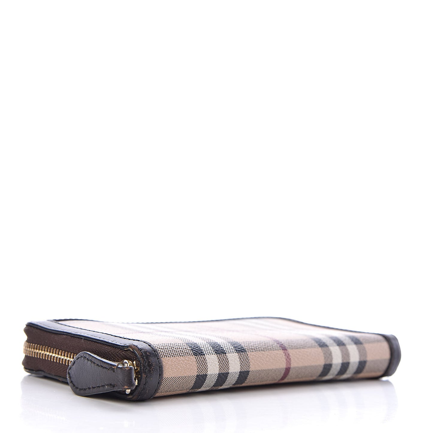 Haymarket Check Large Ziggy Zip Around Wallet Chocolate