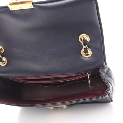 Chanel Lambskin Scallop Quilted Medium Pagoda Flap Navy 5 of 8