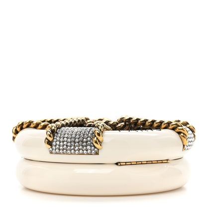 Chanel Resin Crystal Rescue Wheel Minaudière White 4 of 9