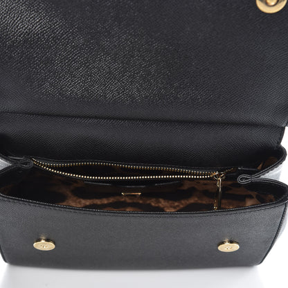Dolce & Gabbana Dauphine Medium Miss Sicily Satchel Black 5 of 8