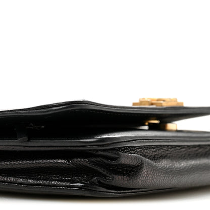 Chanel Caviar Chevron Quilted Boy Wallet On Chain WOC Black 10 of 14