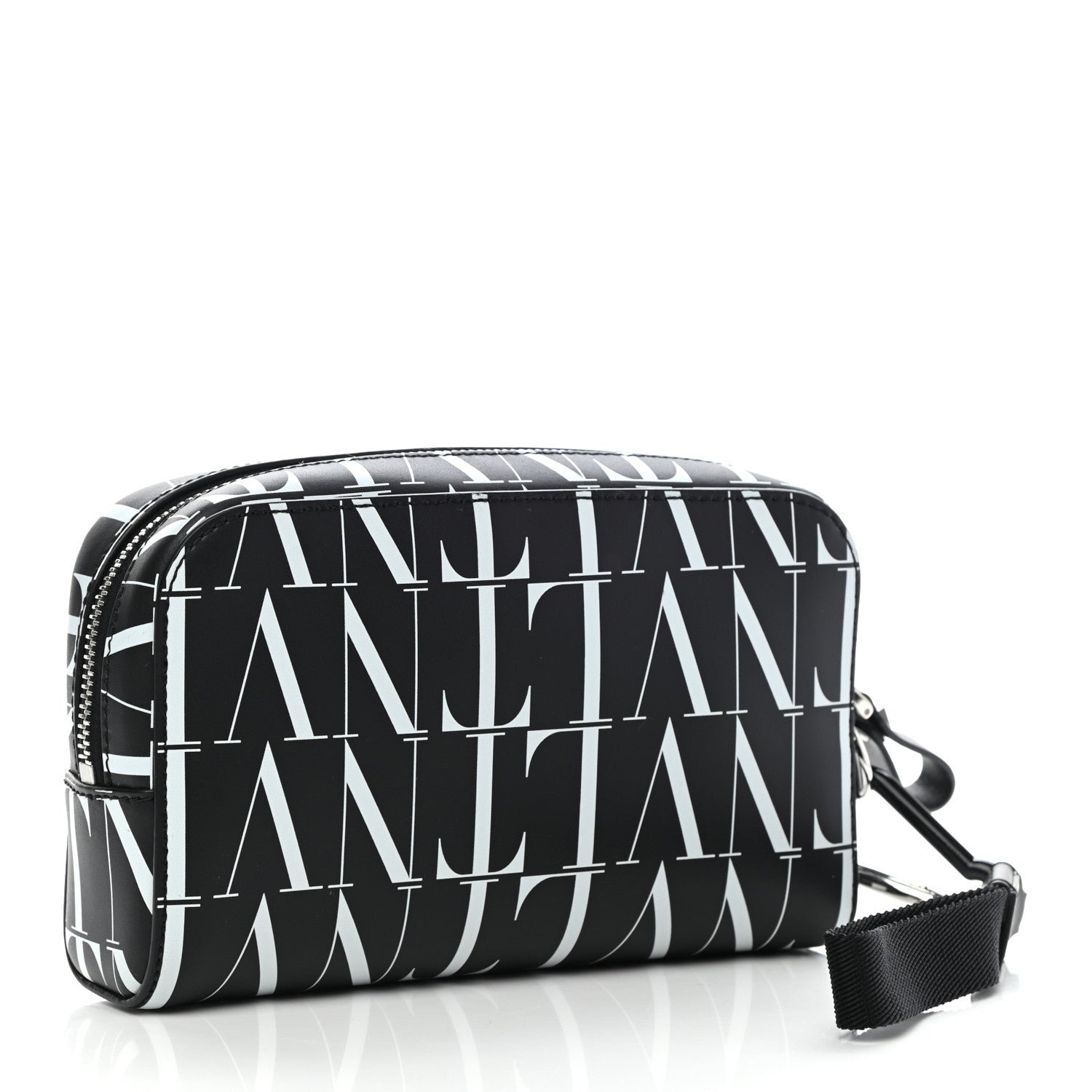 Valentino Garavani Calfskin VLTN Times Wash Bag Black White 3 of 8