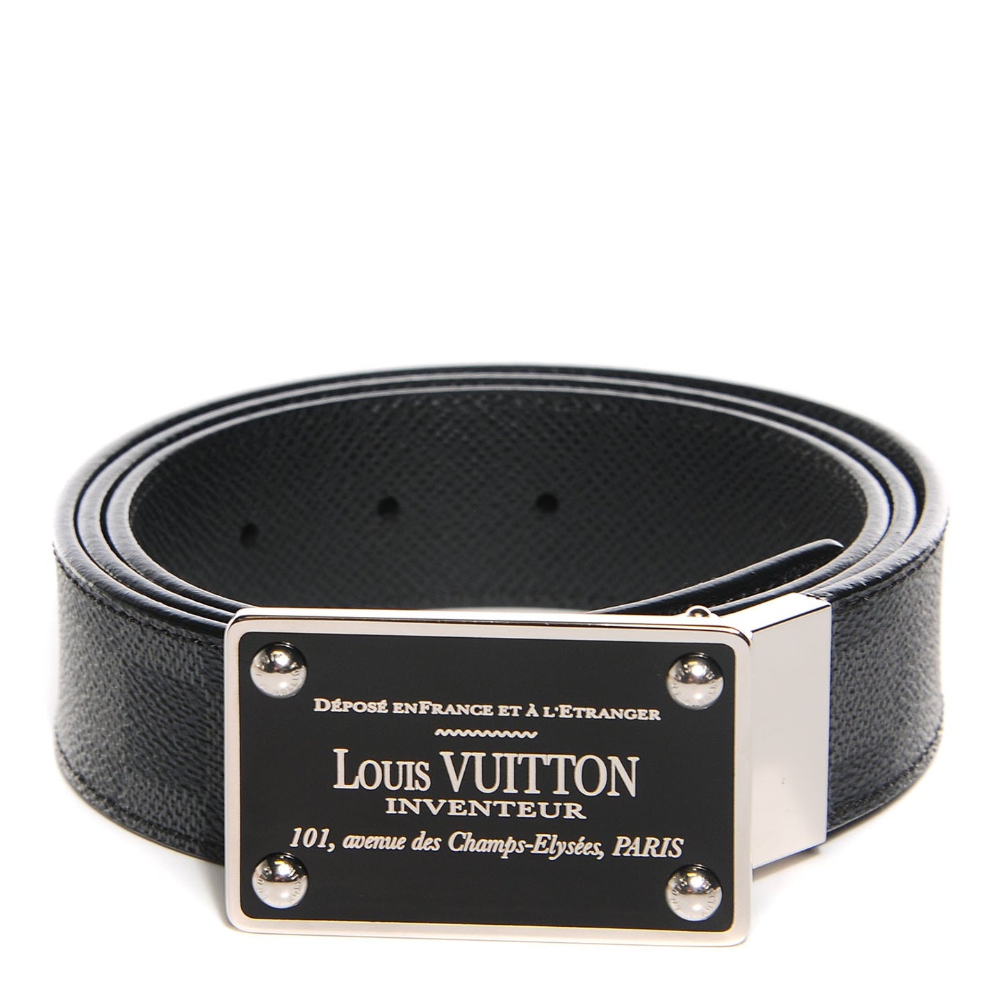 Damier Graphite 35mm LV Inventeur Reversible Belt 100 40