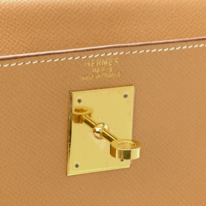 Hermes Courchevel Kelly Retourne 32 Naturelle 6 of 12