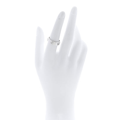 Cartier 18K White Gold 5.5mm LOVE Ring 54 6.75 2 of 5