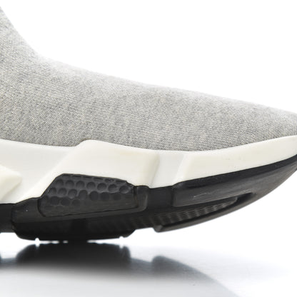 Balenciaga Sweatshirt Knit Bi-Color Sole Womens Speed Sneakers 39 Grey White Black 12 of 17