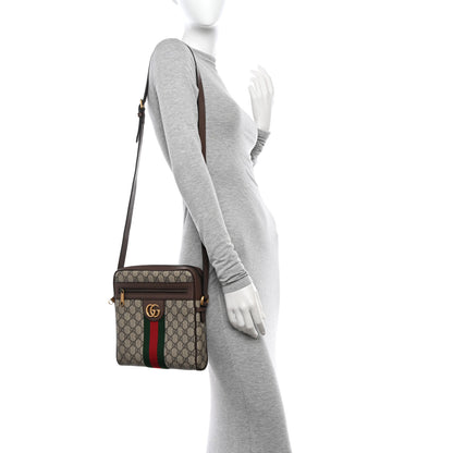 Gucci GG Supreme Monogram Web Small Ophidia Messenger Bag Brown 2 of 13