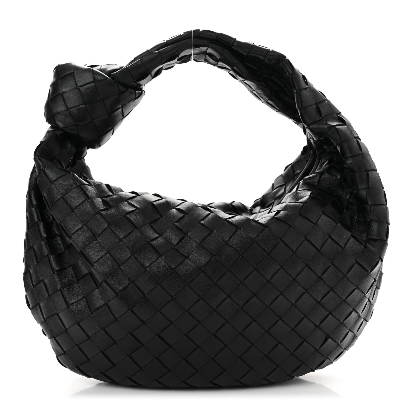 Nappa Intrecciato Teen Jodie Hobo Black