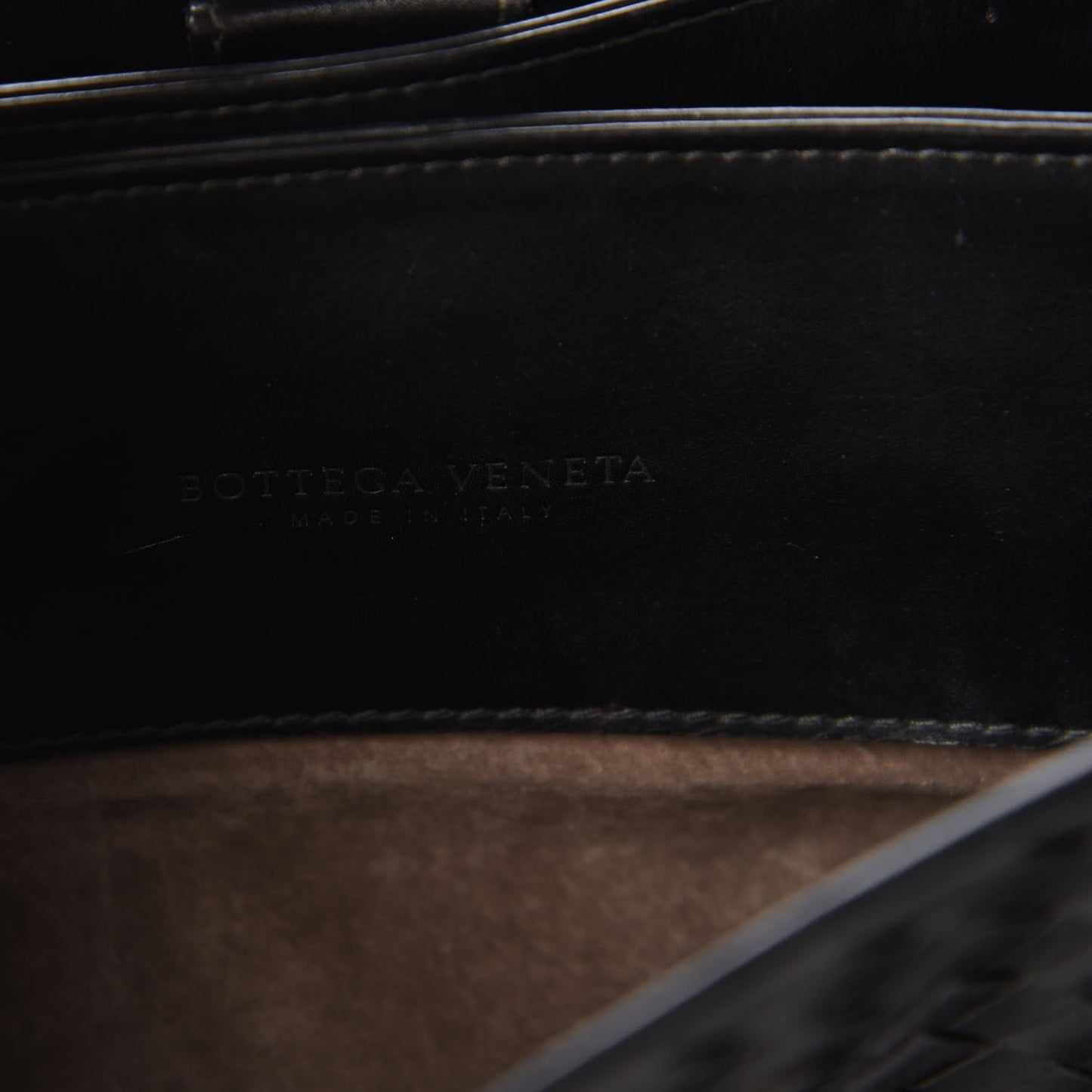 Light Calf Intrecciato Small Roma Black