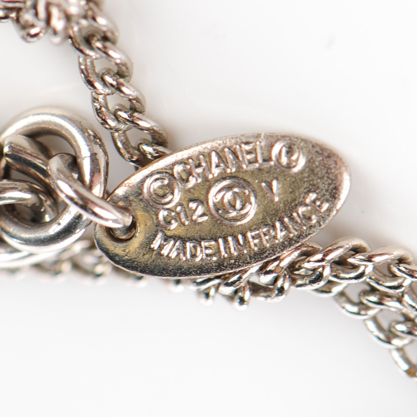 Crystal Timeless CC Necklace Silver