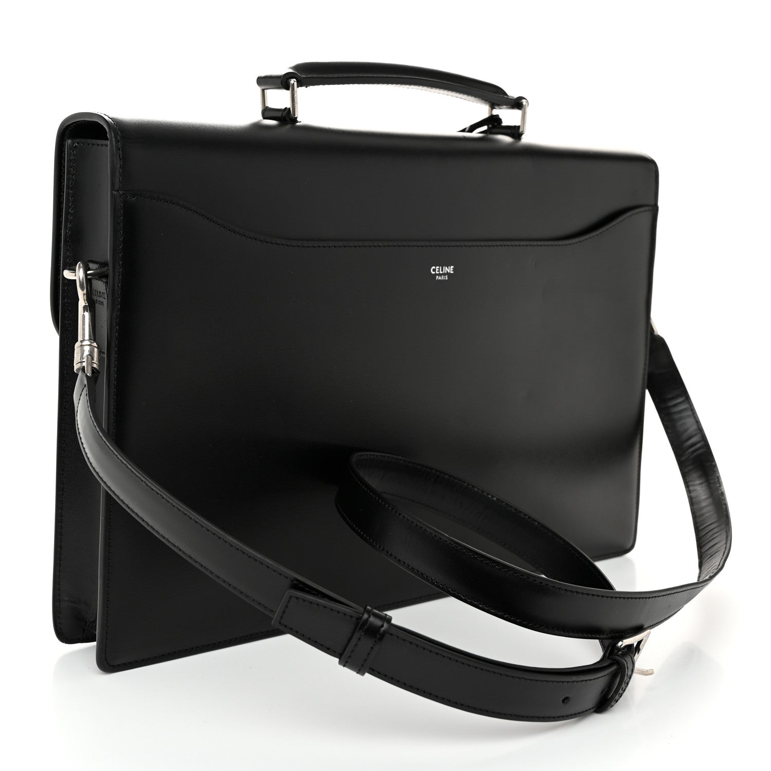 Celine Box Cartable Medium Briefcase Black 3 of 10