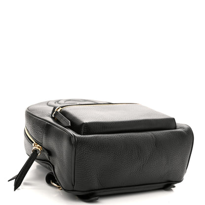 Gucci Pebbled Calfskin Soho Chain Backpack Black 4 of 10
