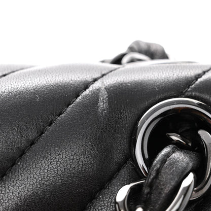 Chanel Lambskin Chevron Quilted Jumbo Double Flap So Black 11 of 11