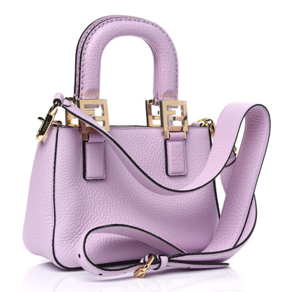 Fendi Cuoio Romano Selleria Mini FF Tote Anemone 2 of 5