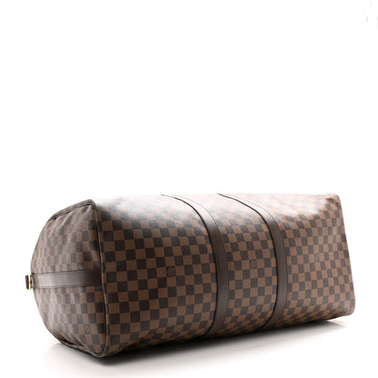 Louis Vuitton Damier Ebene Keepall Bandouliere 55 3 of 10