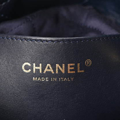 Chanel Shaded Calfskin Quilted Mini Chanel 22 Blue Dark Blue 6 of 11