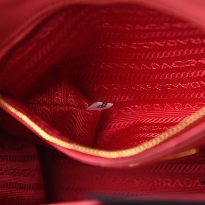 Prada Saffiano Mini Galleria Double Zip Tote Fragola 10 of 23