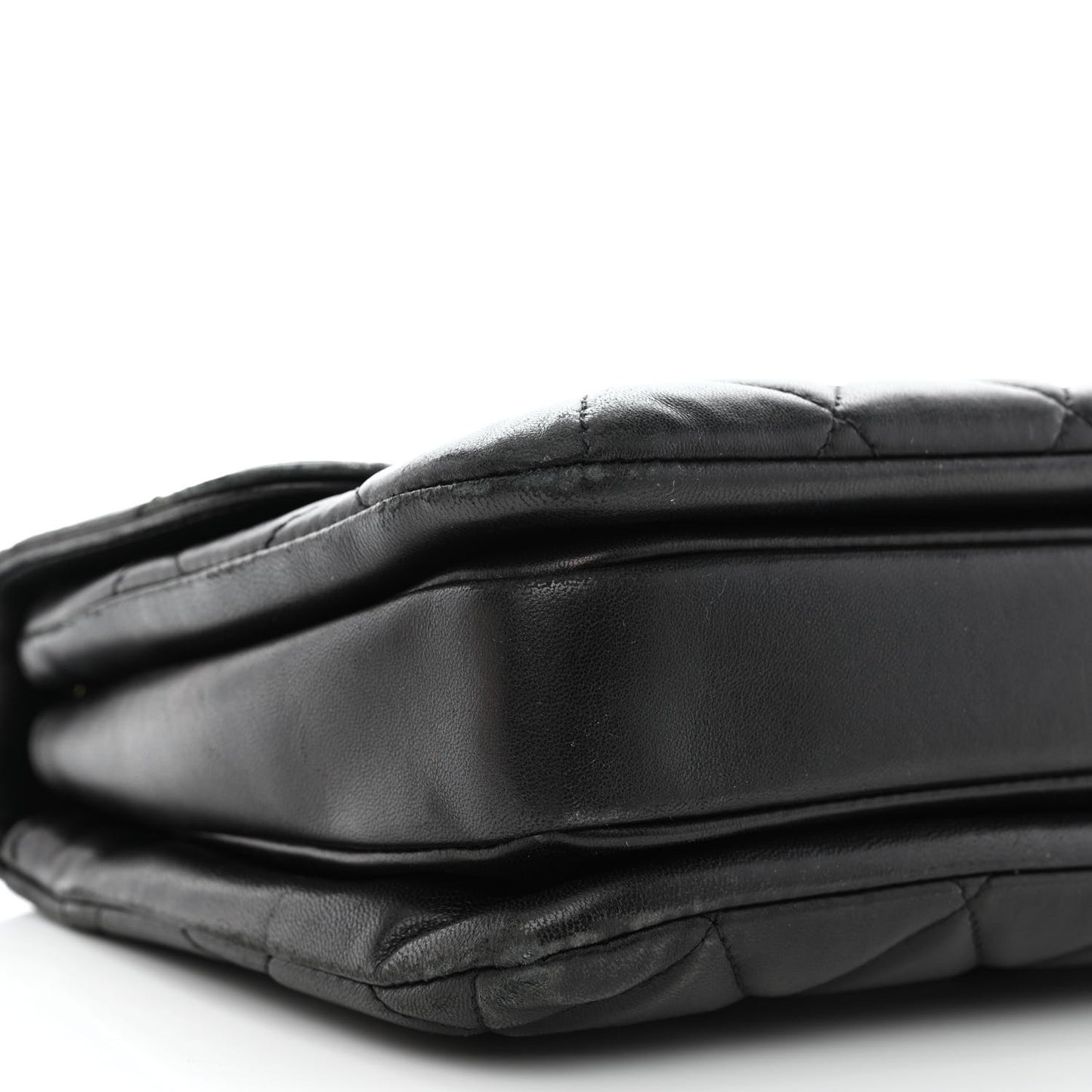 Lambskin Quilted Small Trendy CC Dual Handle Flap Bag Black