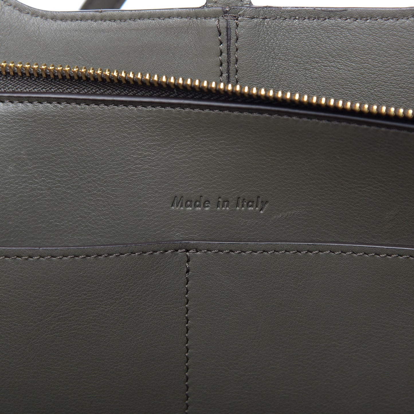 Calfskin Small Tri-Fold Shoulder Bag Anthracite